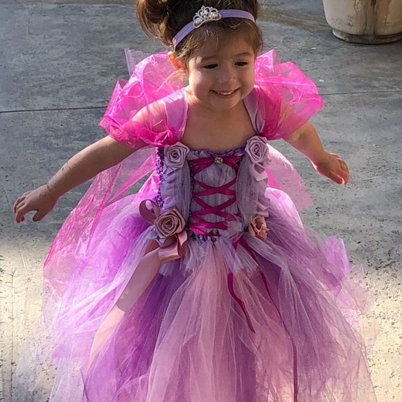 RAPUNZEL couture tutu dress/costume - Picture 5 of 8
